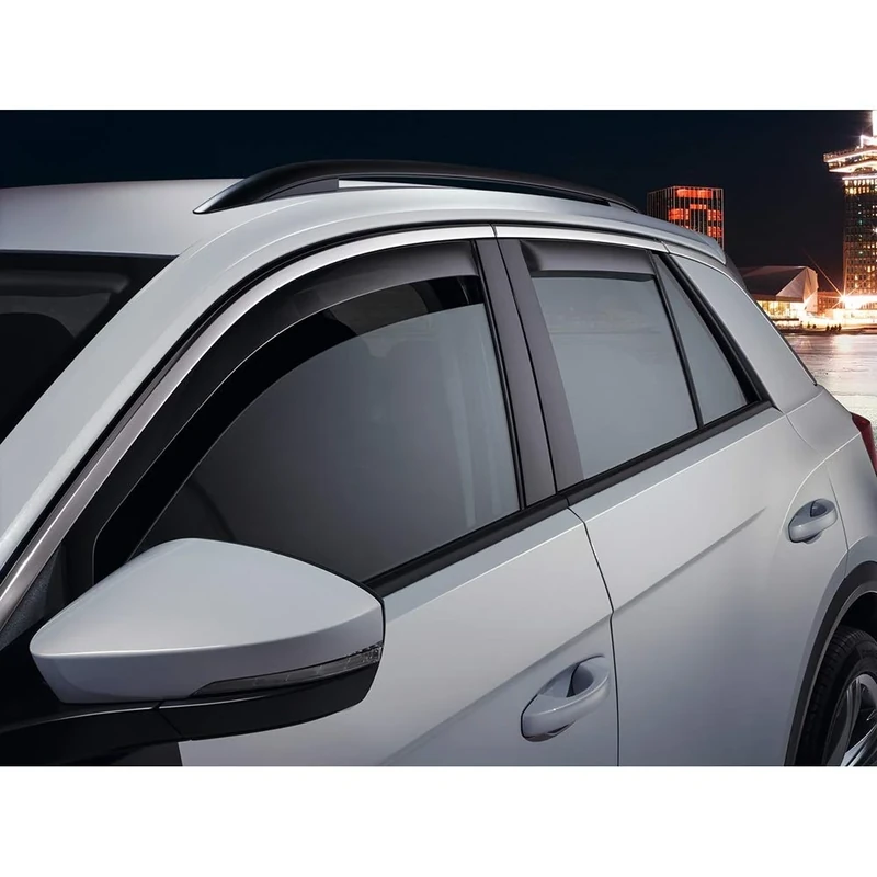 Volkswagen 2GA072193 Wind Deflectors 2X Front and Rain Deflectors Smoke Grey