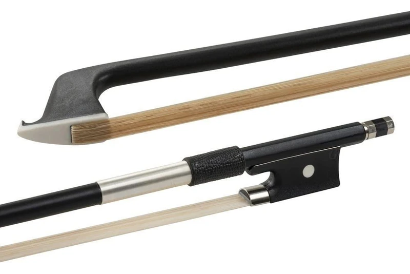 GLASSER violin bow, fibre glass, Made in USA, 203SH-44, nickel silver taping, for 4/4 violin