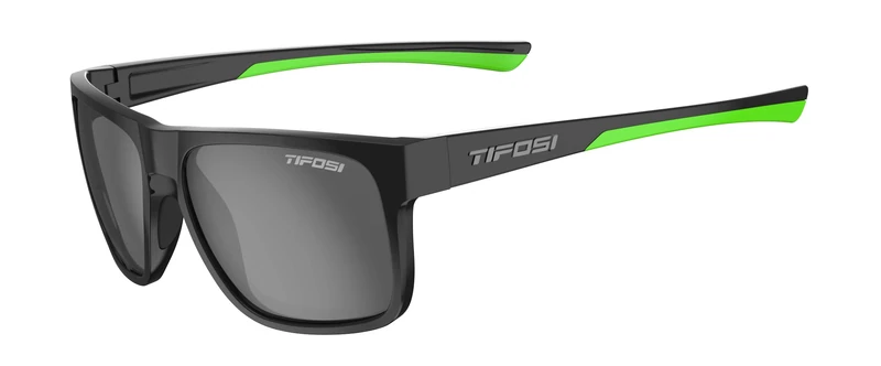 Tifosi Swick Polarised Single Lens Eyewear - Satin Black/Neon/Polarised Smoke - Image 1