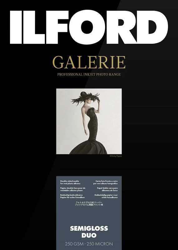 ILFORD Galerie Semigloss Duo 250gsm A3-297mm x 420mm 25 Sheets