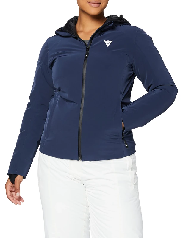 Dainese Women's Ski Down Jacket, Womens, 4749429_I64_M, Schwarz-Iris, M