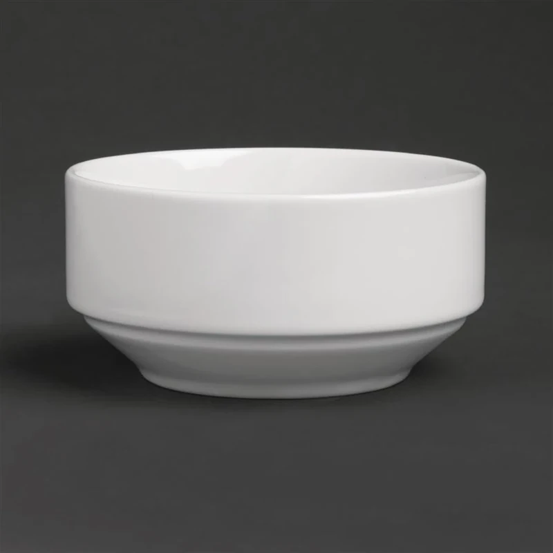 Royal Porcelain Classic White Stackable Soup Bowl 110mm - GT939