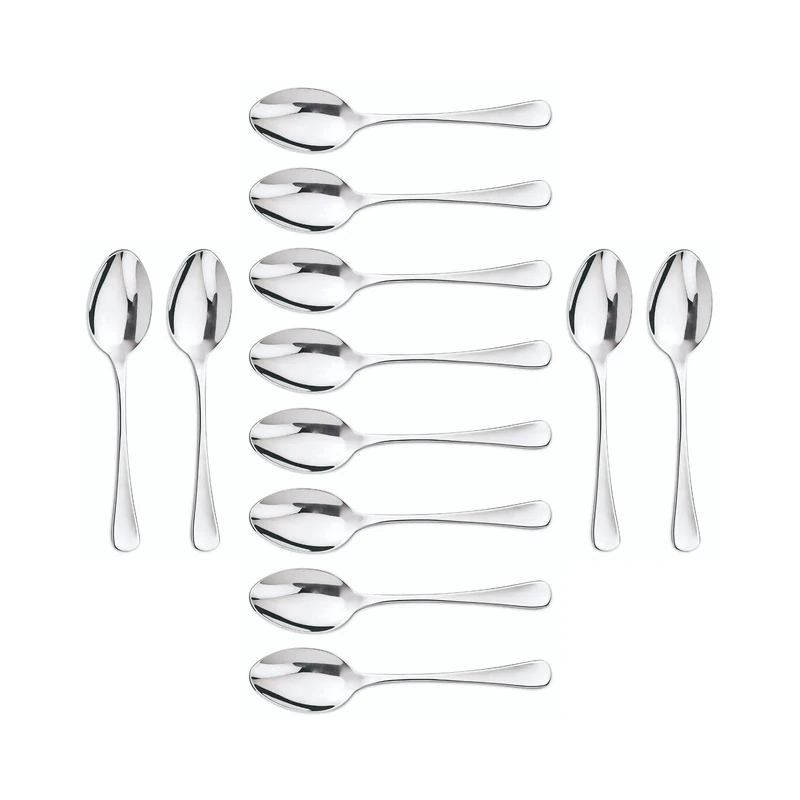 Arcos Series Madrid - Box 12 Pieces Table Spoon - Monoblock of one Piece Stainless Steel 18/10 and 210 mm (8.27 Inch) Silver Colour (12 Piece)
