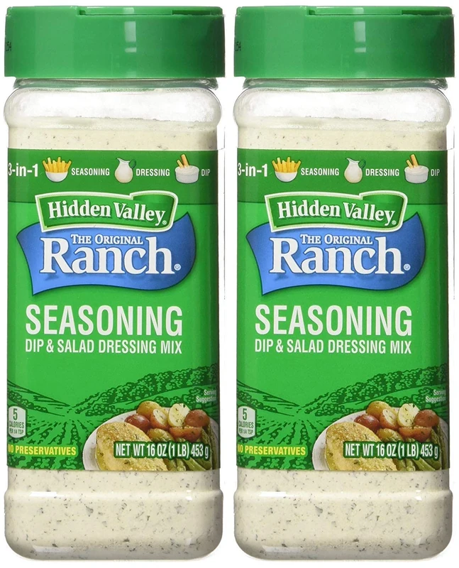 HIDDEN VALLEY The Original Ranch Seasoning and Salad Dressing Mix 1 x 453g American Import - Pack of 2