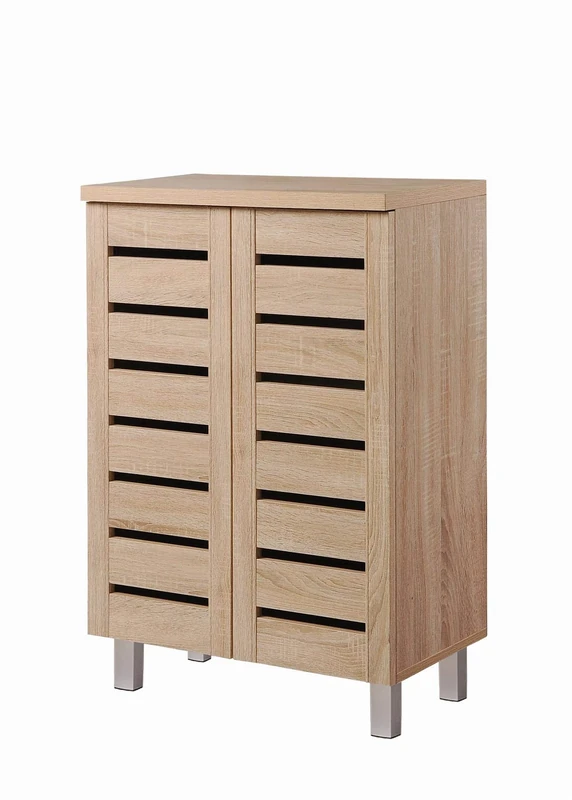 Essentials 4 Tier Storage Cabinet Cupboard Bedroom Hallway Shelf Unit Sonoma Oak