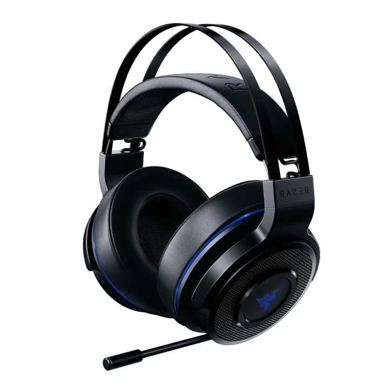 Razer Thresher for PlayStation - Wireless Gaming Headset for PS4, PS5 and PC (Wireless Headphones, 16 Hours of Battery Life, on-Headset Control, Artificial Leather ear pads) Black-Blue - Image 1