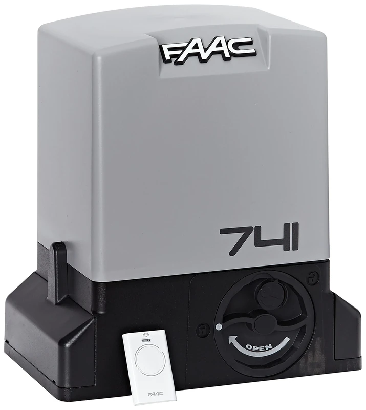 Faac Delta 3 Kit for Sliding Doors Maximum Weight 900 kg with Motor 230 V – Electronic Card Included – 1 Pair of Safebeam Photocells – 105630445