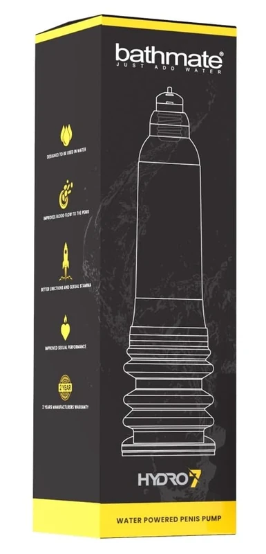 Bathmate Penis Pumps Hydro 7, Crystal Clear