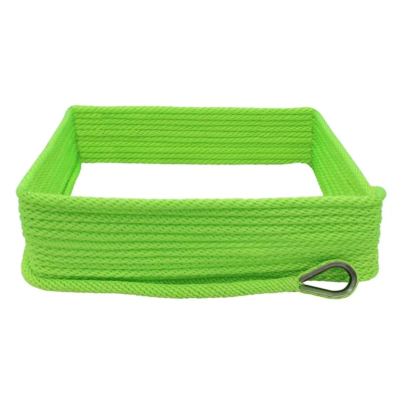 Extreme Max 3006.2675 BoatTector Solid Braid MFP Anchor Line with Thimble-3/8, Neon Green, 3/8 Inches X 150'