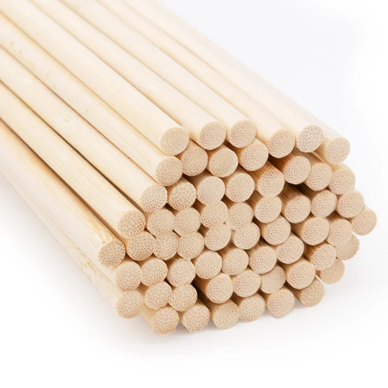 Joeji's Kitchen Bamboo Wooden Dowel Rods 30cm x 6mm - Sturdy Craft Sticks for DIY Projects - 60 Piece Pack Cake Dowels - Versatile and Durable Long Sticks - Ideal for Artists and Hobby Enthusiasts
