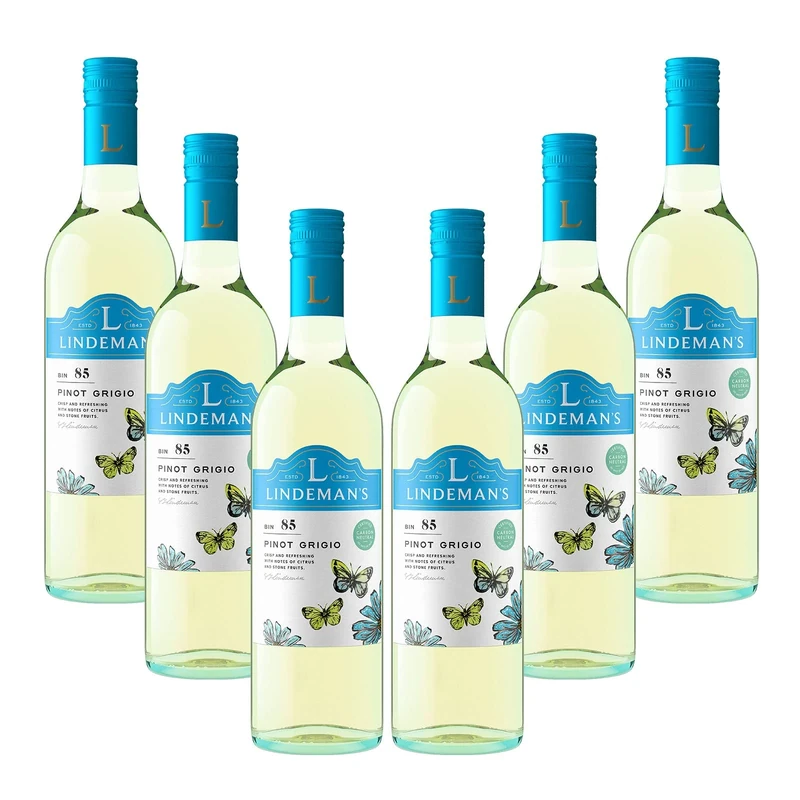 Lindeman's Pinot Grigio White Wine Case From South Eastern Australia, 6x75cl