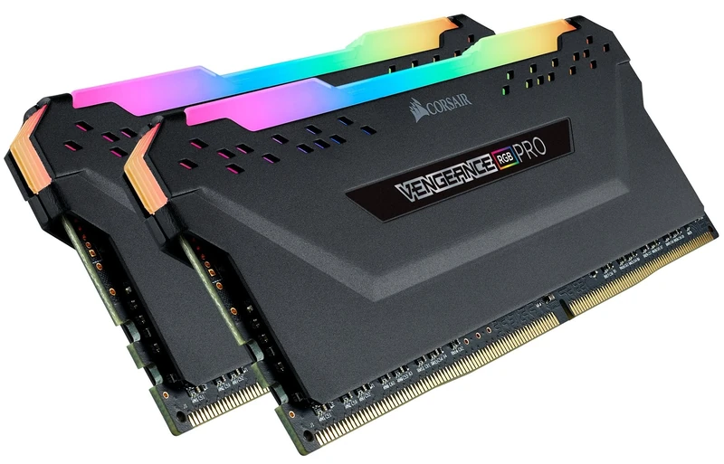 Corsair Vengeance RGB PRO 16 GB (2 x 8 GB) DDR4 3200 MHz C14 XMP 2.0 Enthusiast RGB LED Illuminated Memory Kit - Black
