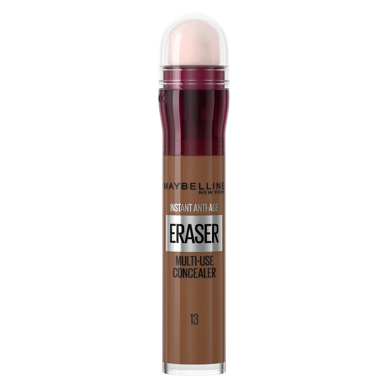 Maybelline Instant Anti-Age Eraser Eye Concealer for Face, Dark Circles, Blemish & Fine Lines Concealer, Full Coverage, Dermatologist Tested, Suitable for Sensitive Skin, Shade: 13 Cocoa