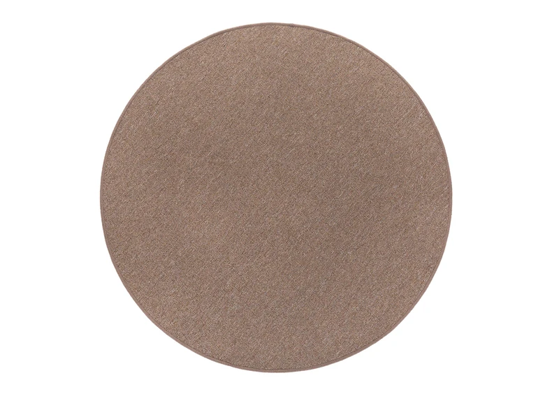 andiamo Anzio Round Rug Easy-Care Living Room Rug Very Durable Also for Use as a Bedroom or Children's Room 133 cm Round Cognac - Image 1