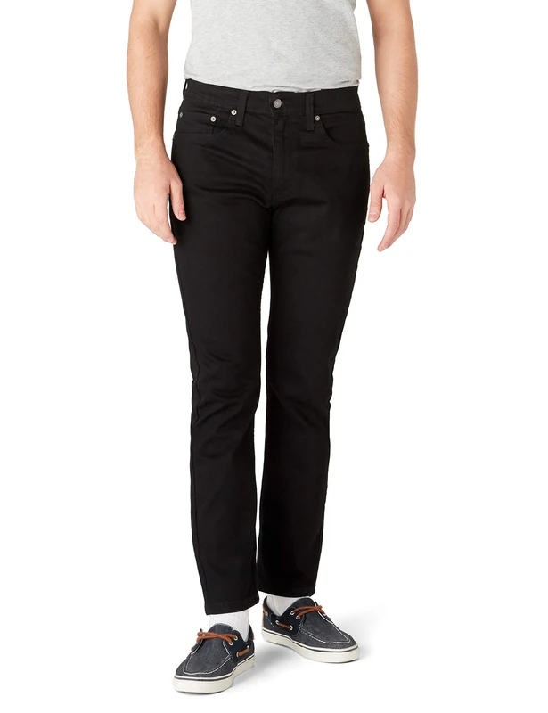 Levi's Men's 502 Regular Taper Skinny Fit Jeans, Black (Black 01), 84W / 76L(Herstellergröße: 29-32)
