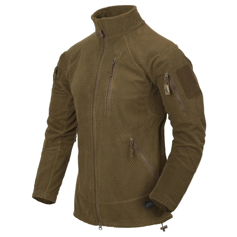 Helikon-Tex Boys Alpha Tactical-Grid Coyote Fleece Jacket, M/Regular