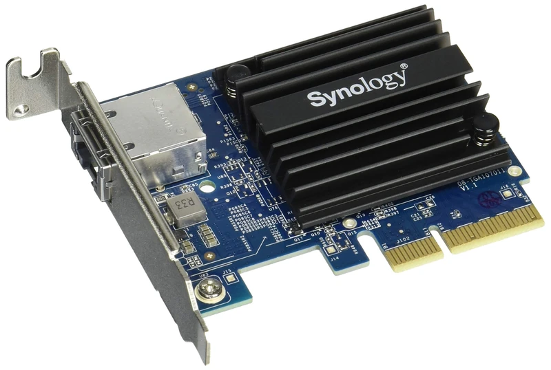 Synology E10G18-T1 - Network adapter - PCIe 3.0 x4 low profile - 10Gb Ethernet x 1 - for Disk Station DS1618, RackStation RS1219, RS2418, RS2818, RS3618, RS818,RJ-45; 1 port