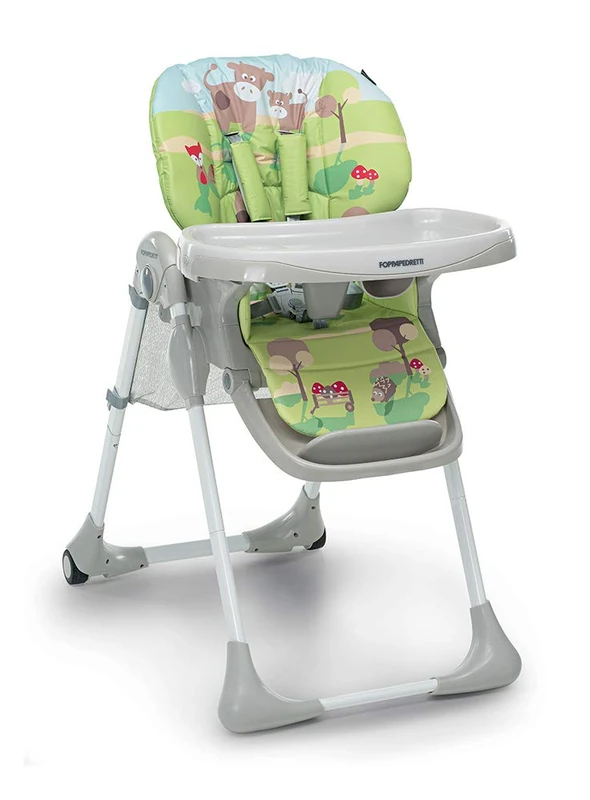 Foppapedretti Meeting Highchair, Maximum Weight 15kg, for Ages 6-36 Months Farm