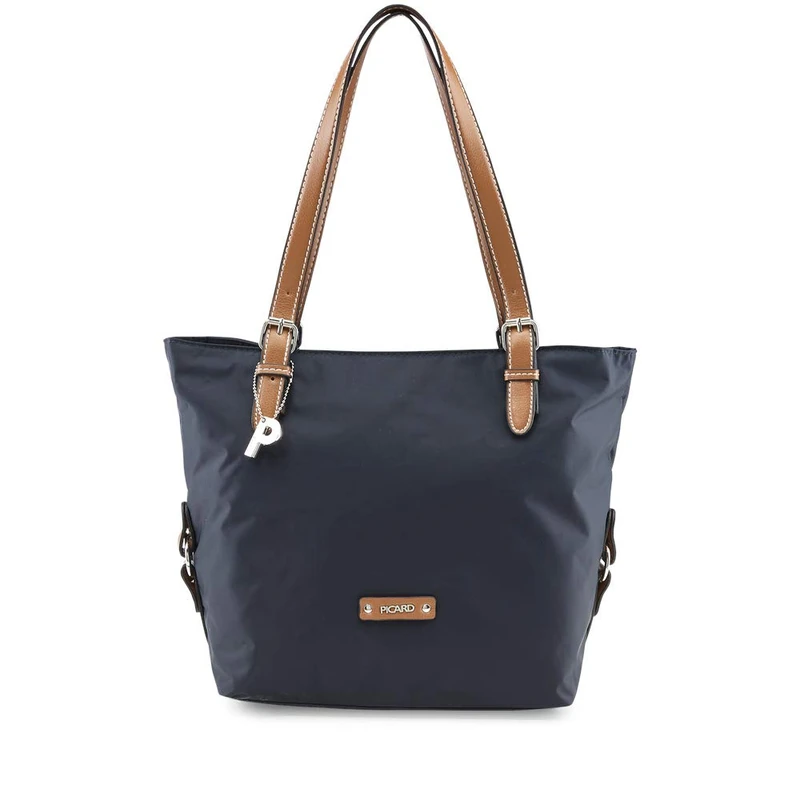 Picard Sonja Women's Shopper Made of Nylon Medium with Zip Shopper Everyday Going Out, Midnight, 0