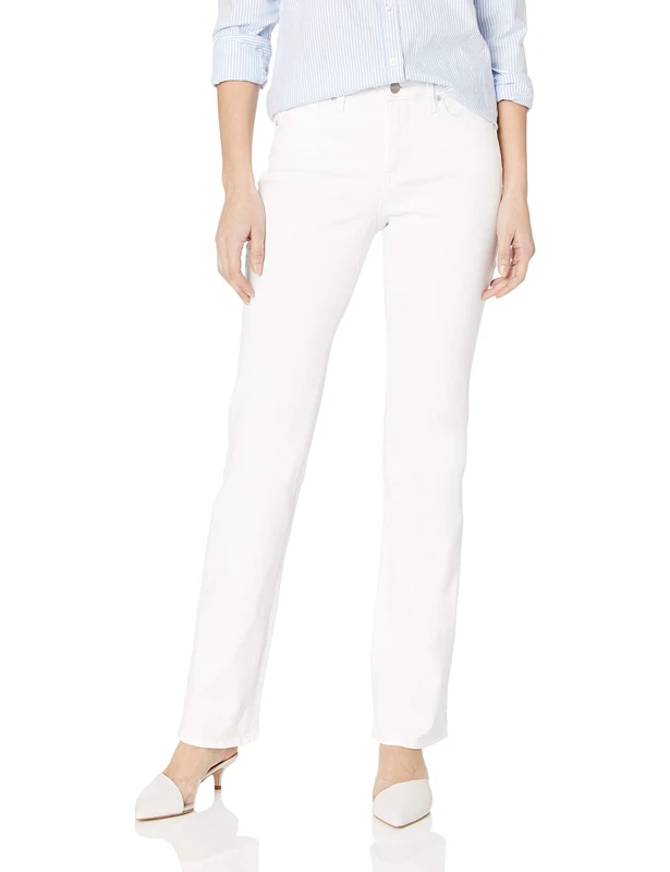 NYDJ Women's Barbara Boot-Cut Jeans, Optic White, 2