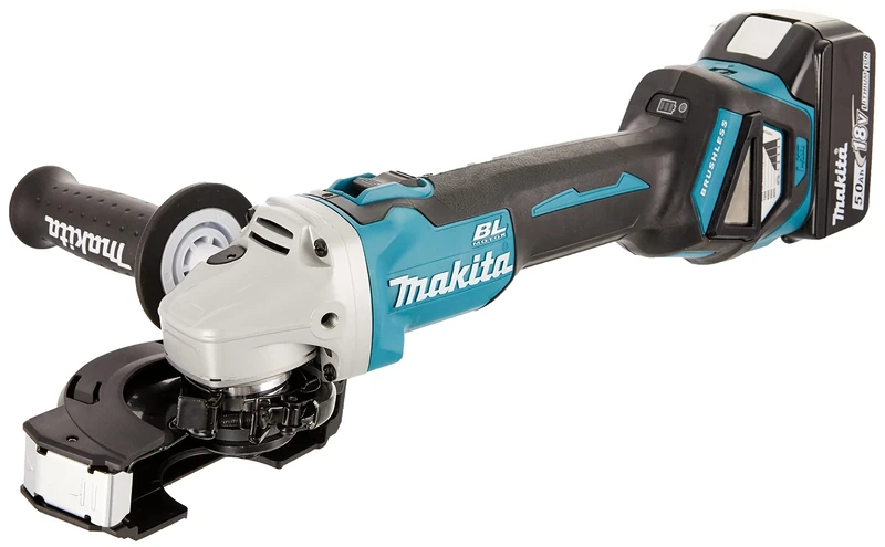 Makita DGA511RTJ Cordless Angle Grinder 18 V / 5.0 Ah, 2 Batteries + Charger in Makpac