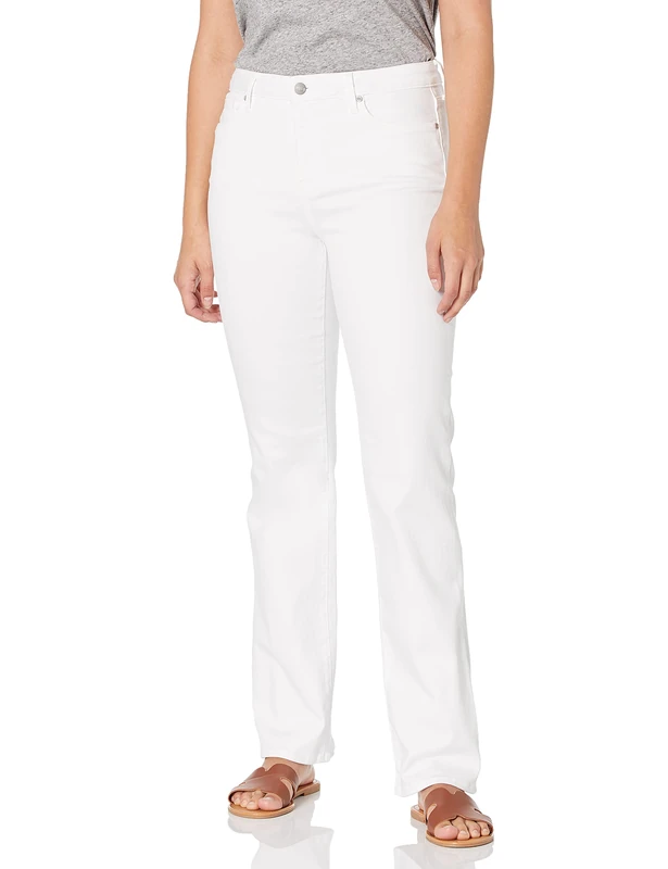NYDJ Women's Barbara Boot-Cut Jeans, Optic White, 14 32