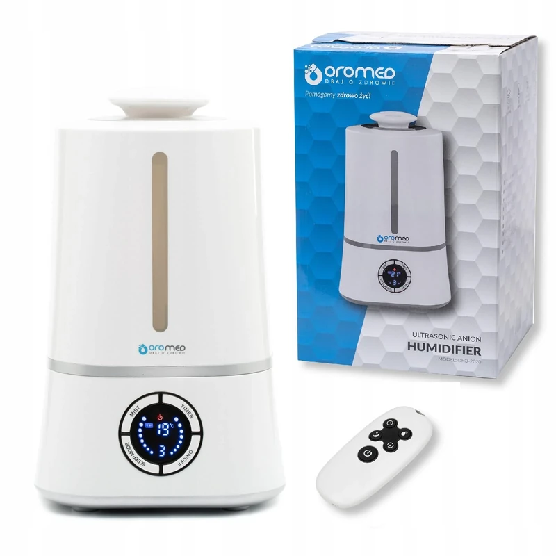 OROMED Ultrasonic Humidifier Hygrometer ORO-2020 + REMOTE - Image 1