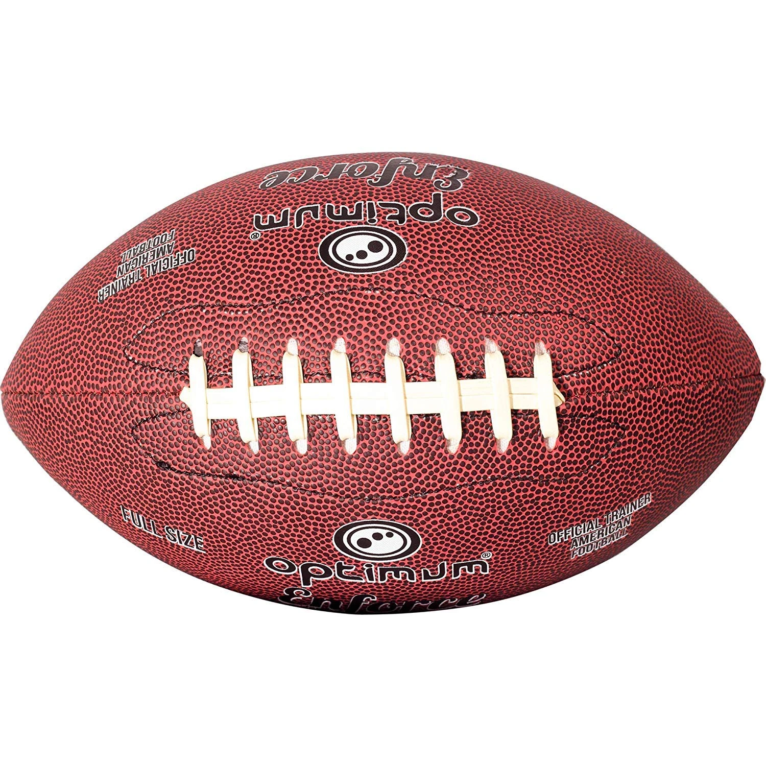 Optimum Enforce American Football – Full Size, Maroon – Natural Rubber Grip Surface, Durable Tyre Grip Finish – Ideal for Training & Matches
