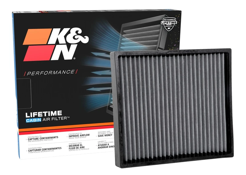 K&N Cabin Air Filter Compatible with Hyundai Genesis (Saloon) 3.8/4.6 2009-2016 & Kia Stinger 2.0 2018- (VF2061) - Image 1