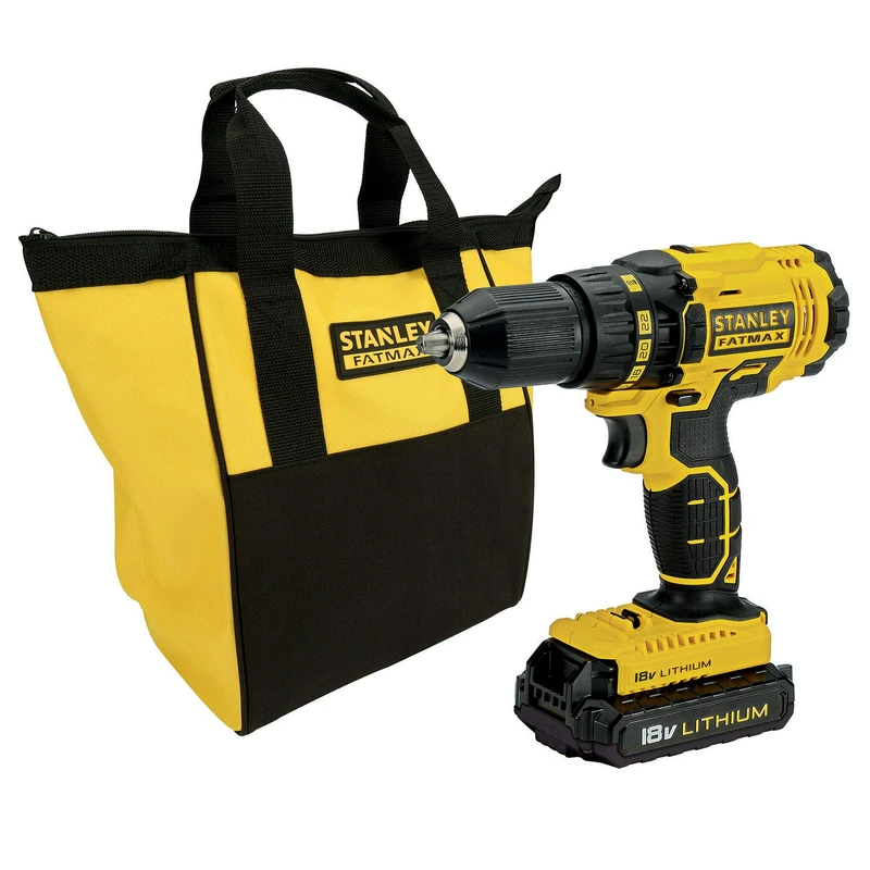 Stanley FATMAX 18V Screwdriver Drill, FMC601C2S-QW