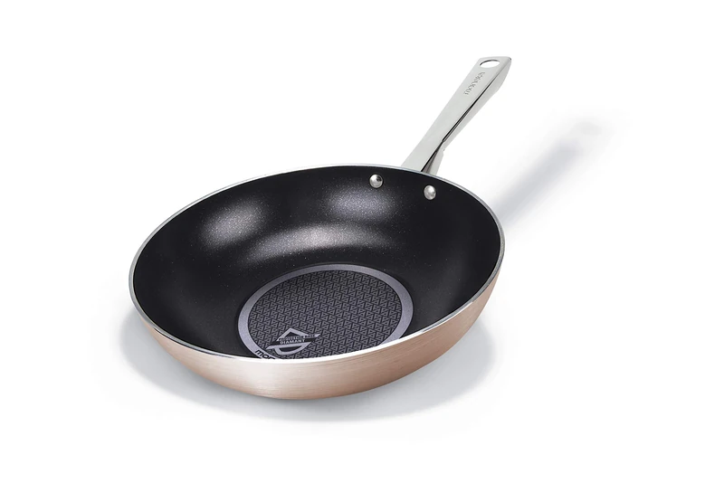 Coin Rosegold Diamond Wok 28 cm, Steel