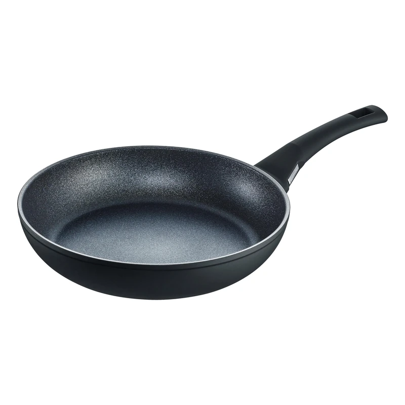 Berndes Balance Enduro Sauté Pan 28 cm Induction High Rim Extremely Scratch-Resistant Cast Look Non-Stick Coating