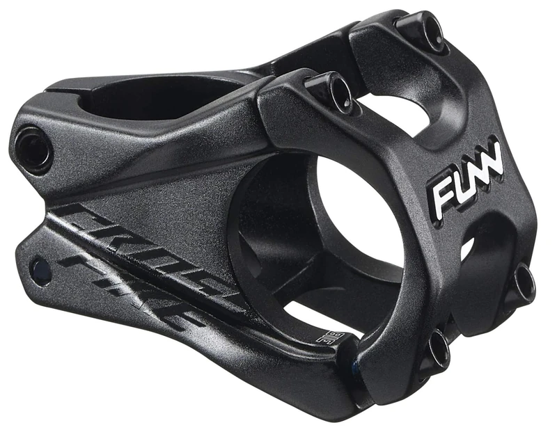 Funn Crossfire Mountain Bike Stem with 31.8mm Bar Clamp - Durable and Lightweight Alloy Bike Stem for Mountain Bike and BMX Bike, Length 35mm stem (Black)