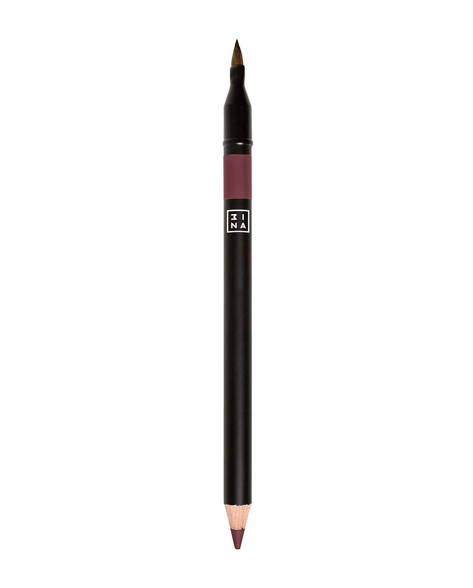 3INA MAKEUP - Vegan - The Lip Pencil 511 - Turkish Rose - Longwearing Formula - Highly Pigmented Intense Colors - Built- In- Brush - Intense Colorful Shades - Cruelty Free