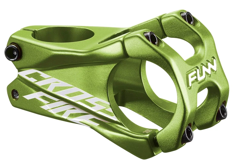 Funn Crossfire Mountain Bike Stem with 35mm Bar Clamp - Durable and Lightweight Alloy Bike Stem for Mountain Bike and BMX Bike, Length 50mm stem (Green)