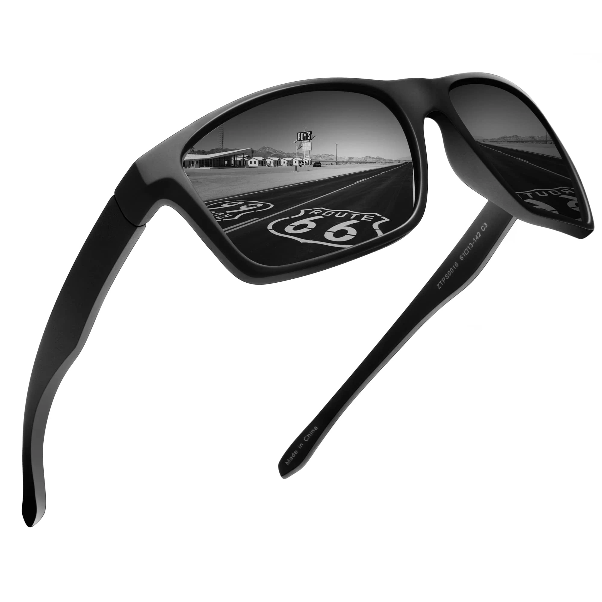 Jim Halo Polarised Sports Sunglasses for Men Women Running Cycling Fishing Driving Golf Tr 90 Unbreakable Frame (Black/Mirror Grey)