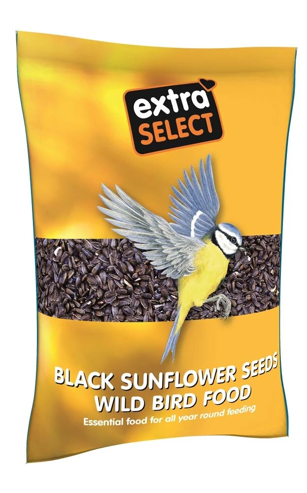 Extra Select Black Sunflower Seed Wild Bird Food, 1 kg