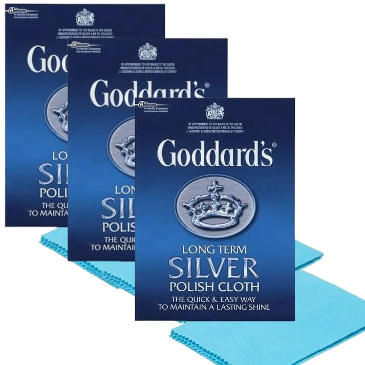 Three Packs Goddards Long Term Silver Polish Cloth