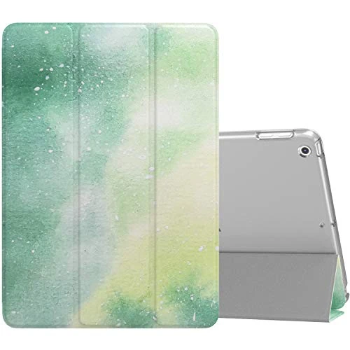 MoKo Case Fit 2018/2017 iPad 9.7 5th / 6th Generation, Slim Lightweight Smart Shell Stand Cover with Translucent Frosted Back Protector Fit Apple iPad 9.7 Inch 2018/2017, Dream Green (Auto Wake/Sleep)