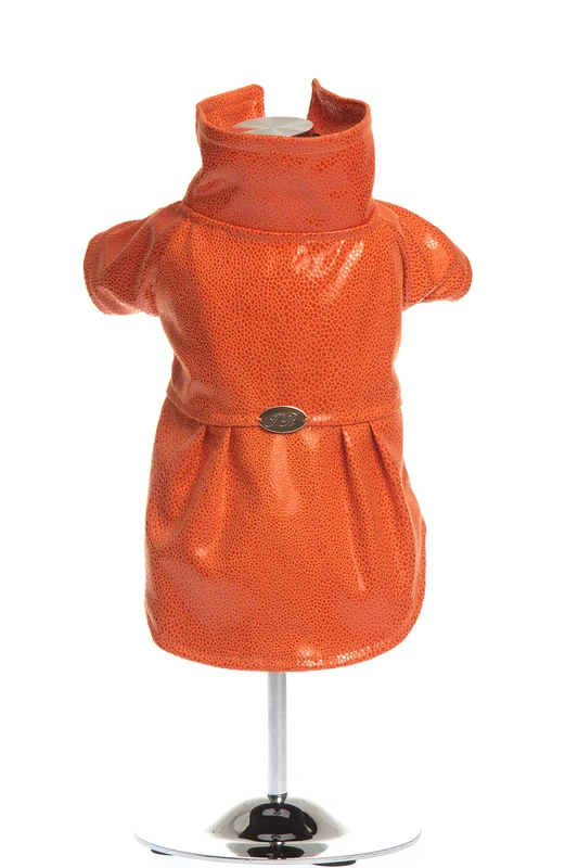 Trilly All Brilli Coat Faux Leather Effect Razza, Orange - 1 Product