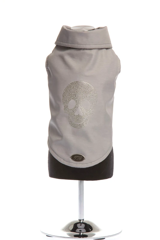 Trilly All Brilli Coat Rhinestone Crystal Skull Application, Grey - 1 Product