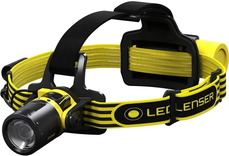 Ledlenser ATEX EXH8 - Rechargeable LED 180 Lumens Head Torch, Running Head Lamp, Water Resistant (IP68) Camping Light, Cycling, Fishing, Hiking Equipment, Up to 40 Hours Running Time