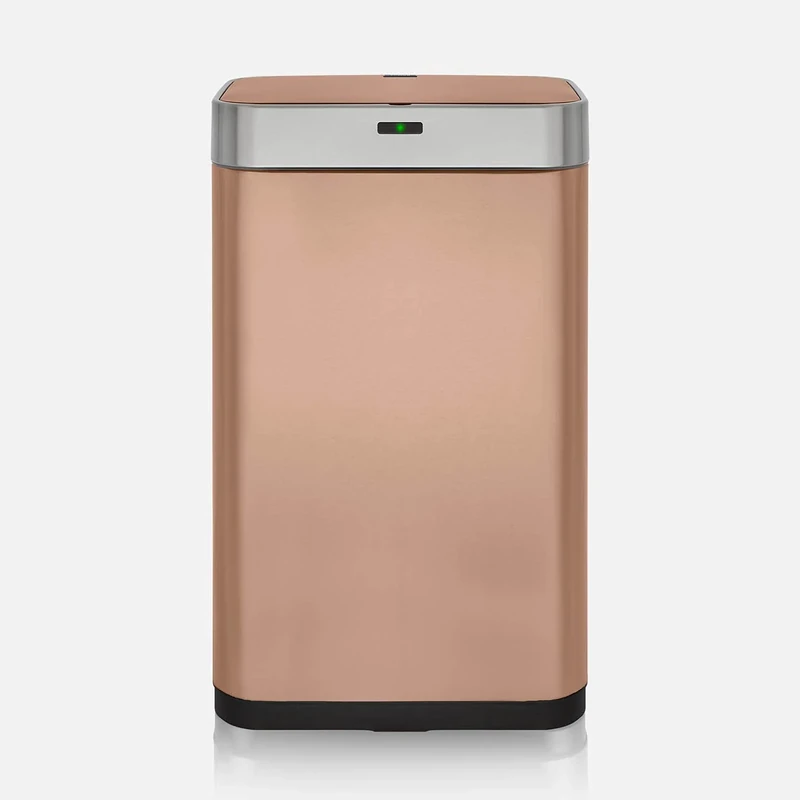 Tower T838001C Square Sensor Bin with Fingerprint Proof Coated Exterior, Copper,Large