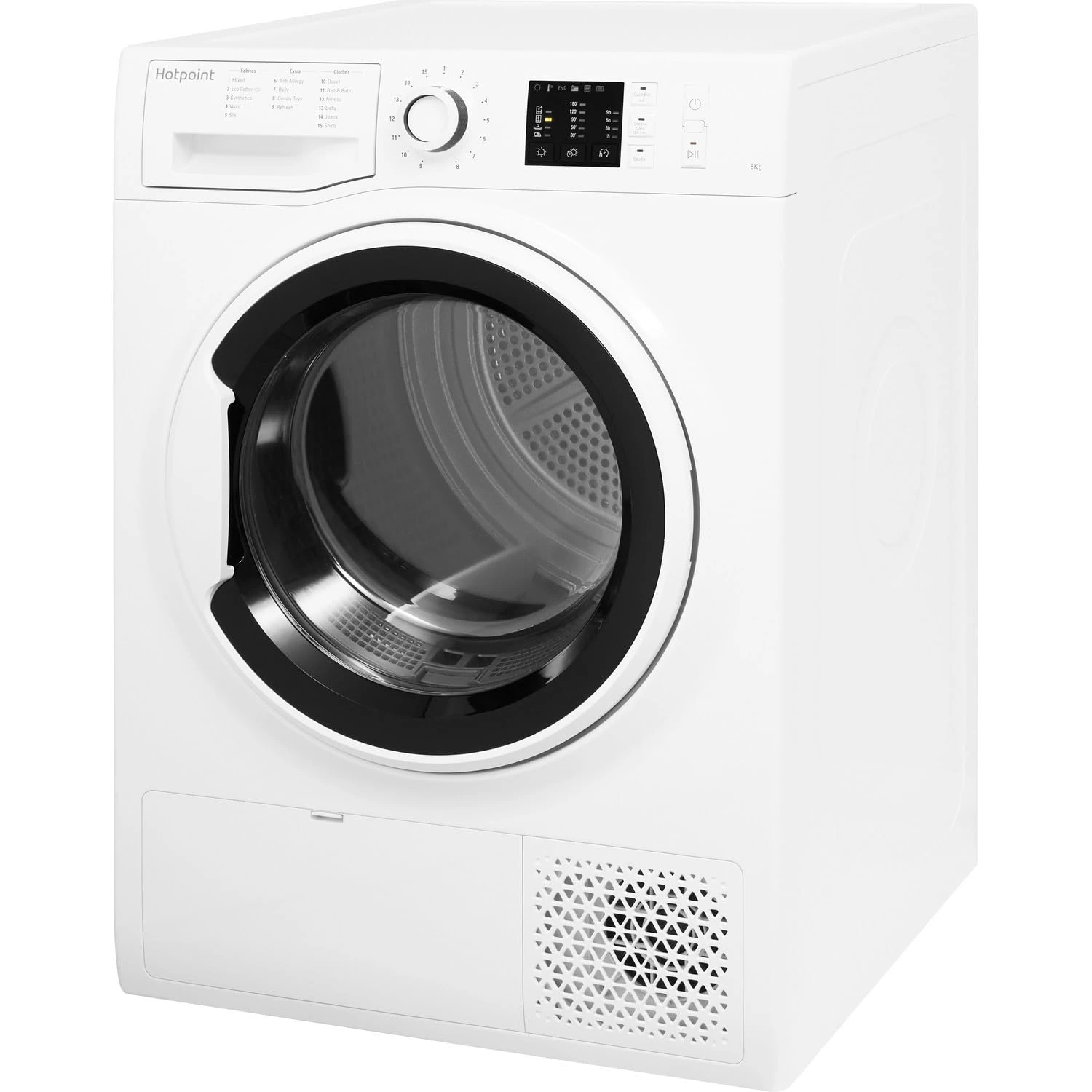 Hotpoint Freestanding Heatpump Tumble Dryer, Anti Allergy, 8KG, 1400RPM, White