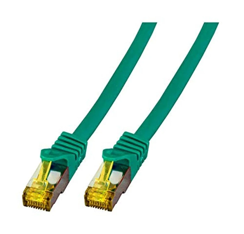 EFB-Elektronik RJ45 Patch Cable S/FTP, Cat.6A, LSZH, Cat.7 Raw Cable, 15 m, Green