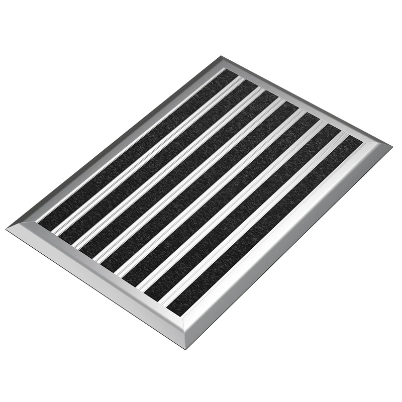 Outdoor grey door mat 40 x 60 cm, aluminum doormats, outdoor doormat, heavy duty door mats outside, welcome door mat, dirt trap outdoor mat, house entrance doormat, heavy duty door mat dirt trapper.