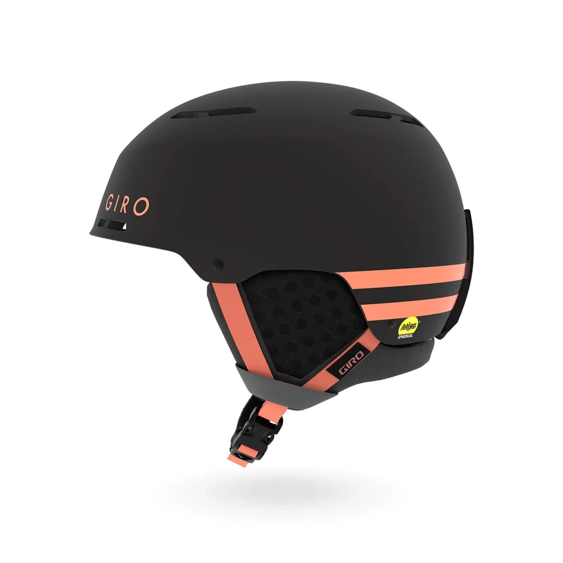 Giro Women Emerge MIPS Snow Helmet - Matte Black/Peach, L 59-62.5cm