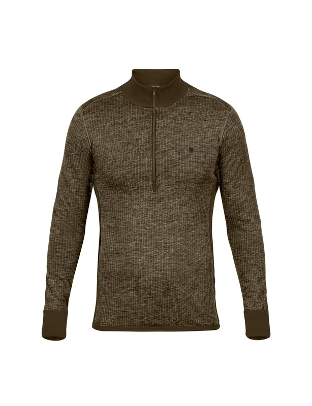 FJALLRAVEN F90838-633 Värmland Woolterry Half Zip M Dark Olive L