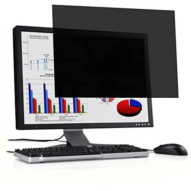 PORT CONNECT 2D Privacy Filter for Laptop and Desktop, 28-inch, 16/10, 594mm x 371mm
