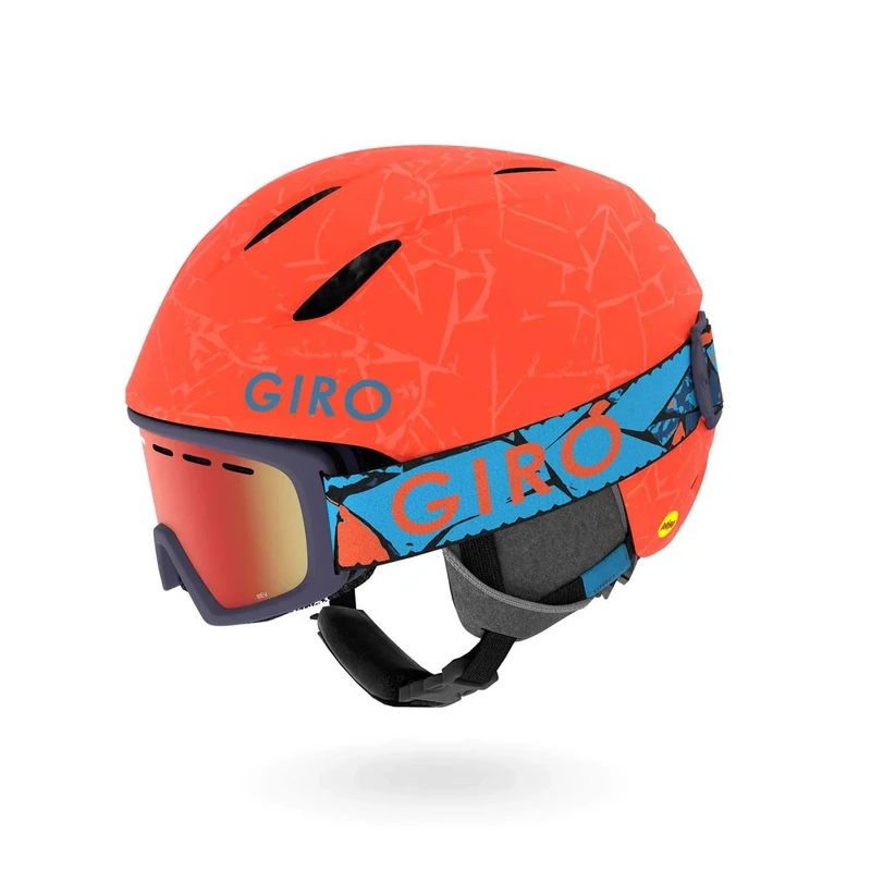 Giro GIRRJ Launch Snow Helmet/goggles Combo Pack - Matte Vermillion Rock, S 52-55.5cm